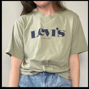 Levi’s Logo Relaxed Unisex Tee Tan S